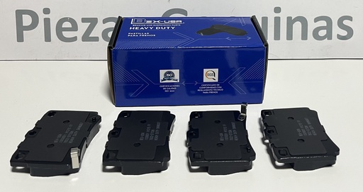 [[4605A783] - [MR307415   MR389575] [7602-D733H]] [7602-D733H] - BEX -USA | PASTILLAS FRENOS TRASEROS MITSUBISHI MONTERO SPORT 2017/ (HEAVY DUTY)