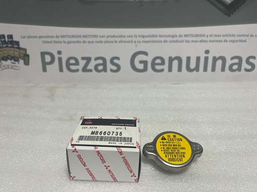 [[0] - [0]] [MB660735] - MITSUBISHI | TAPA RADIADOR MITSUBISHI MONTERO 1992- / V11/V12/V13/V23/V43,L-300/L-200 / CANTER (NORMAL) (9 LBS) (88KPa9)