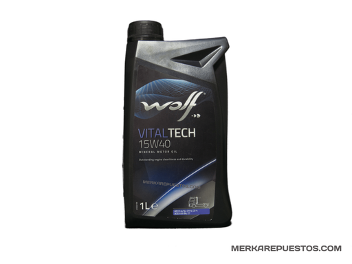 [[0] - [0]] [15W40] - ACEITE WOLF | VITALTECH PARA MOTORES (GALON) 1 LITROS (MINERAL)