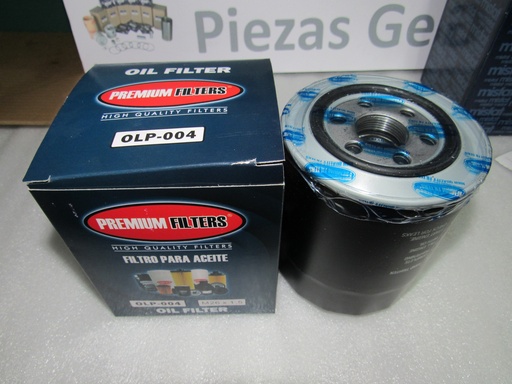 [[1230A046] - [1230A154]] [OLP-004] - PREMIUM - FILTERS | FILTRO ACEITE MITSUBISHI DIESEL ( CANTER, NATIVA 3.2 , SPORTERO 3.2) (viene con valvula interna)