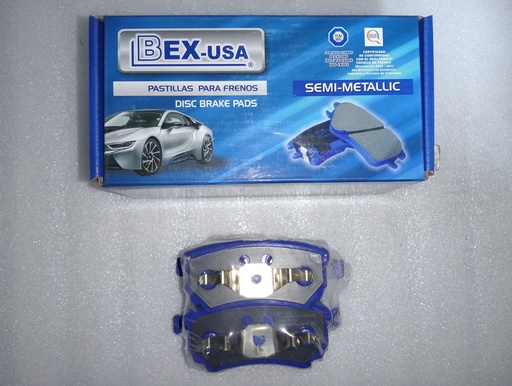[[SEMI METALICA] - [MZ690187  4605A336]] [7940] - BEX-USA | PASTILLAS FRENOS TRASEROS MITSUBISHI LANCER RALLY ART / JEEP COMPAS (SEMI-METALICA)