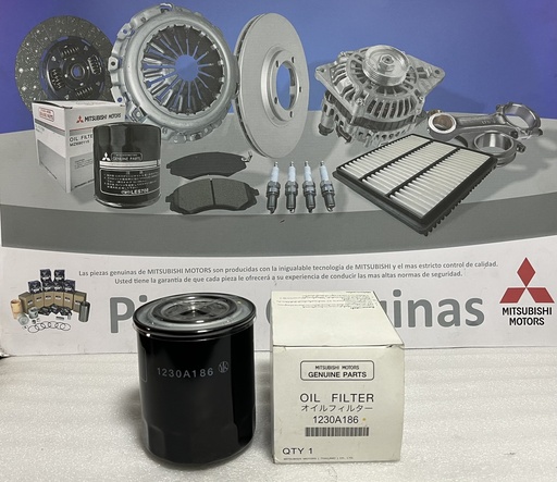 [[MZ690411] - [0]] [1230A186] - MITSUBISHI | FILTRO ACEITE MITSUBISHI L-200 / MAZDA / KIA / FORD (DIESEL) (sin valvula interna)