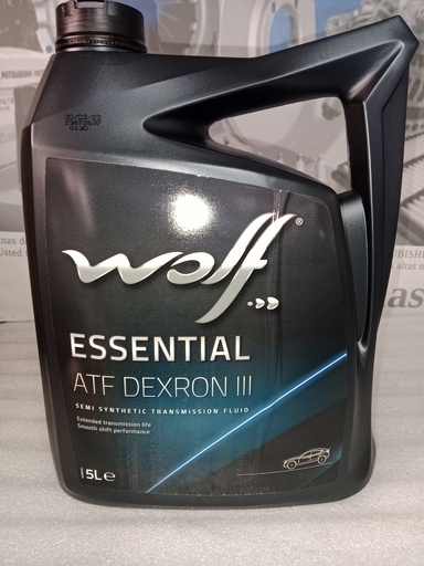 [[DEXRON III] - []] [1047674] - ACEITE WOLF - BELGICA | ATF ESSENTIAL DEXRON III SEMI-SINTETICO 5L