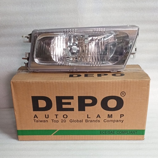 [[MR388334] - [MB2422120-2R00     214-1148R]] [MR414232] - DEPO-TAIWAN | FAROLA DELANTERA DERECHA LANCER 97/2001 / CK4/CK1 (CAPOT PLANO EN LA PUNTA)