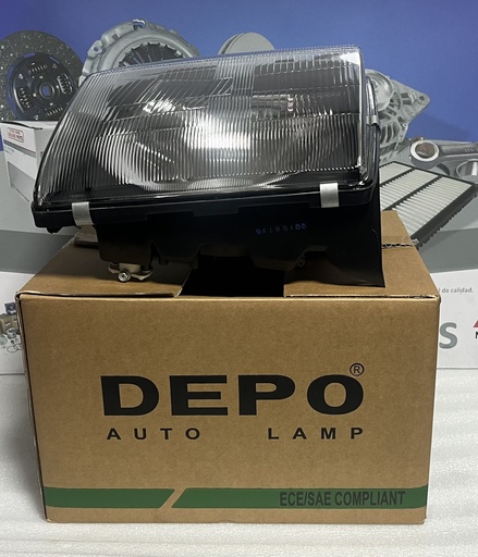 [[214-1120L-LD] - [0]] [MB831067] - DEPO-TAIWAN | FAROLA DELANTERA MITSUBISHI MONTERO IZQ (RAYADA)