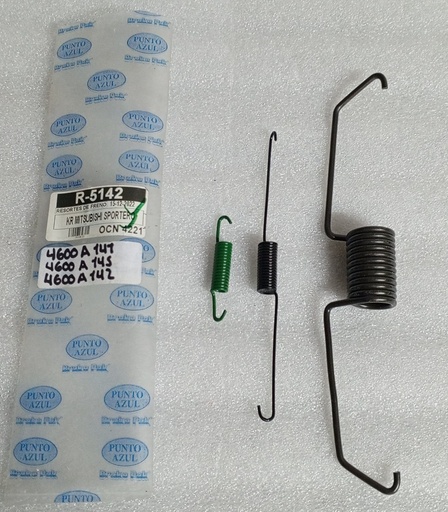 [[0] - [4600A141  4600A145  4600A142]] [R-5142] - BRAKE PAK | KIT RESORTES FRENO TRASERO MITSUBISHI SPORTERO (INCOMPLETO)