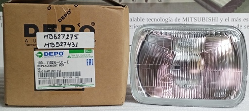 [[MB527275] - [MB527431] [100-1102]] [MB527275] - [MB527431]- DEPO-TAIWAN | FAROLA MITSUBISHI L-300 87 / 92 IZQ/DER (OPTICA