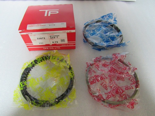 [[MD101895] - [0]] [33872 (0.75)] - TP | ANILLOS MOTOR MITSUBISHI MONTERO 4G54  (0.75) 2600 c.c 83/89 GASOLINA RANURA DELGADA 1.5/1.5/4.0 (91.1mm) (USAR PISTON M911BH/M911FB)
