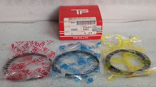 [[4G92] - [MD173206   MD173211 ]] [33902-0.25] - TP | ANILLOS MOTOR MITSBISHI LANCER MOTOR 4G92 1600 (0.25)1.2/1.2/2.8 CK4A/CJ4A / MONT-IO USAR PIST M8110 (0.25) (81mm)