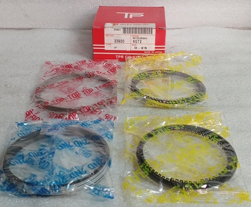 [[MD301807  MD301803] - [MD329759 ]] [33920 (0,25) ] - TP | ANILLOS MOTOR MITSUBISHI MONTERO / NATIVA V6-3000 1A SERIE 6G72 (0.25) 12/24 VALV (RANURA DELGADA) 1.2/1.5/3.0 (91.1mm) (USAR PISTON M9116XB-R/L)