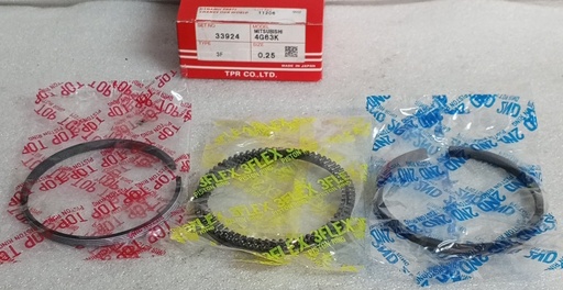 [[0] - [0]] [33924-0.25] - TP | ANILLOS MOTOR MITSUBISHI L200/L300 93 CARBURADO 4G63  SANTAMO