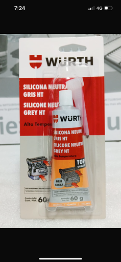 [[0] - [0]] [893322102] - WURTH | SILICONA NEUTRA ALTA TEMPERATURA GRIS 