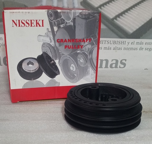 [[] - [0]] [1104A024] - NISSEKI - TAIWAN | POLEA CIGÜEÑAL MITSUBISHI SPORTERO 3.2 / MONTERO V98W / NATIVA 4M41