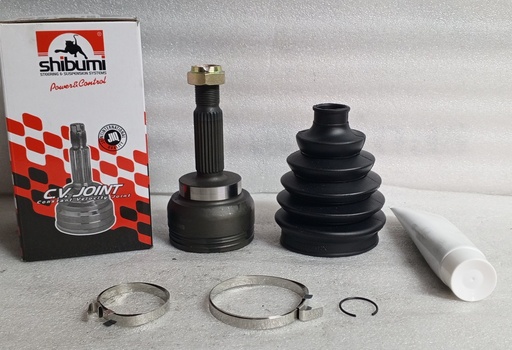 [[MR276443 ] - [(23 INT X 25 EXT  ESTRIAS) 57mm]] [MI-055 (25X23X57)] - SHIBUMI | PUNTA EJE MITSUBISHI NEW LANCER  L/R 1.300 / 1.500 (LADO RUEDA)