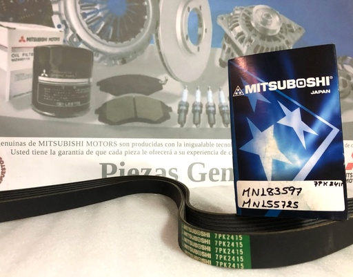 [[MZ690271] - [MN155725 MN183597  4451A095A (7PK2410)]] [7PK-2415] - MITSUBOSHI | CORREA ALTERNADOR NEW MONTERO 
