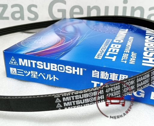 [[4PK980] - [MD186125   MZ690239]] [4PK980] - MITSUBOSHI | CORREA ALTERNADOR V11W / V25W / HYUNDAI ELANTRA