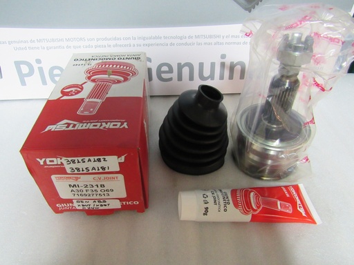 [[] - [EXT 30  INT 35      7169277513] MI-2318] 3815A181 / 3815A182 - YOKOMITSU | PUNTA EJE MITSUBISHI SPORTERO (LADO RUEDA) 30X35X69 07/11 (SIN ABS)
