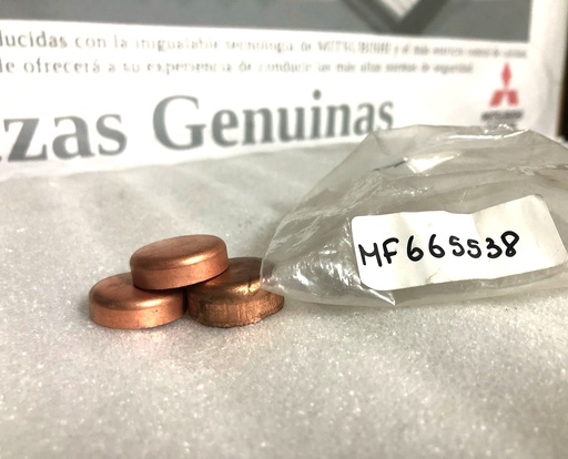 [[0] - [0]] [MF665538] - NACIONAL | TAPON BLOQUE DE MOTOR 25 mm (25.5mm) (COBRIZADO) GRUESO