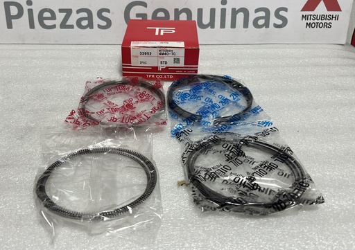 [[33952]  [ME202940]] [ME202148] TP- JAPON - ANILLOS MOTOR MITSUBISHI NATIVA 4M40 95mm (2.3/2.0/3.0) STD