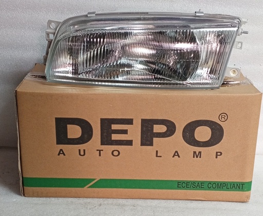[[ 214-1140L ] - [ MR275291 ] - [ MR273419 ]] [214-1140L] - DEPO - FAROLA MITSUBISHI LANCER CK 96-98 IZQUIERDA  (CAPOT CON PESTAÑA)
