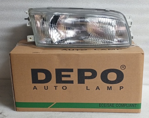 [[ 214-1140R ] - [ MR273420 ] - [ MR275292 ]] [214-1140R] - DEPO - FAROLA MITSUBISHI LANCER CK 96-98 IZQUIERDA  (CAPOT CON PESTAÑA) 